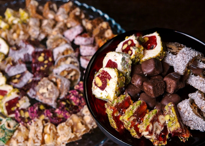 Lokum món kẹo dẻo nổi tiếng của Thổ Nhĩ Kỳ có thể làm quà tặng. Ảnh: LOKUM