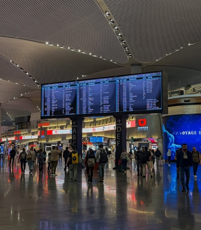 Đổi tiền tại sân bay Istanbul. Ảnh: ikamalnor