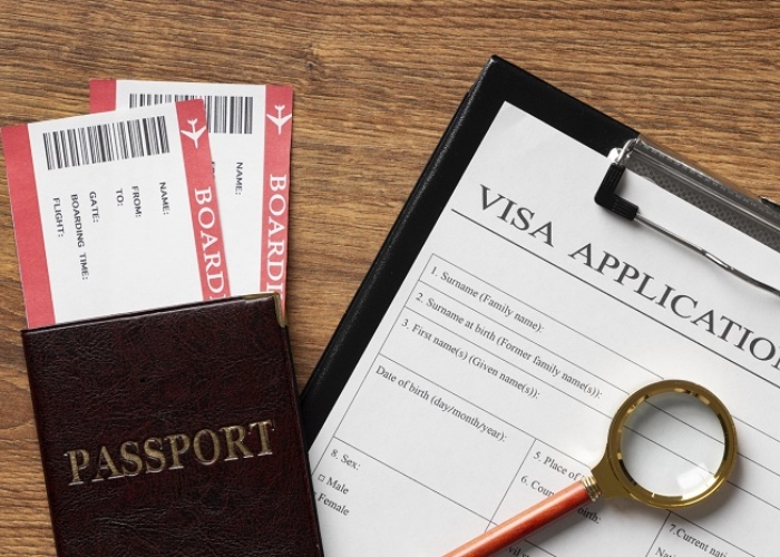Các giấy tờ cần chuẩn bị khi nhập cảnh. Ảnh: Visa